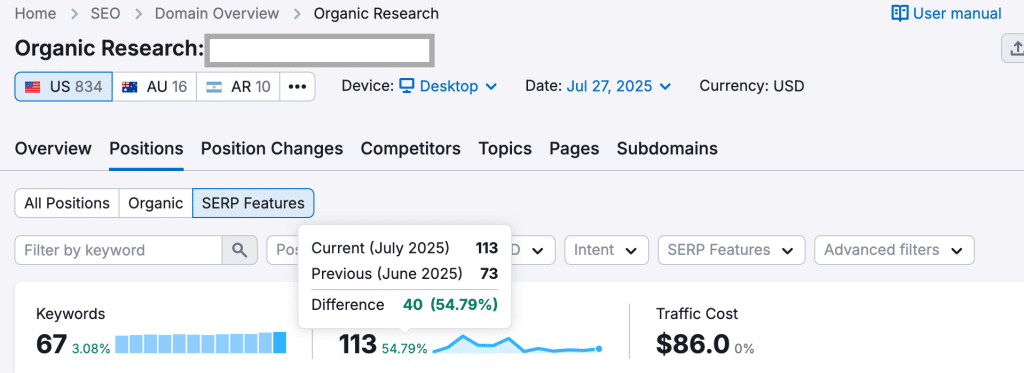 SERP Feature increase name removed - FireUp AIO | Search Marketing Services Company SERP Feature increase name removed